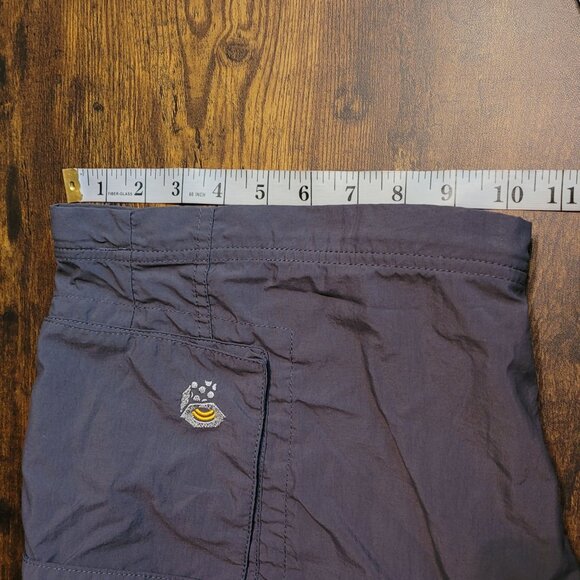 Mountain Hardware Nylon Belted Cargo Shorts M Gray Active Wear Outdoors Hiking - Picture 8 of 8